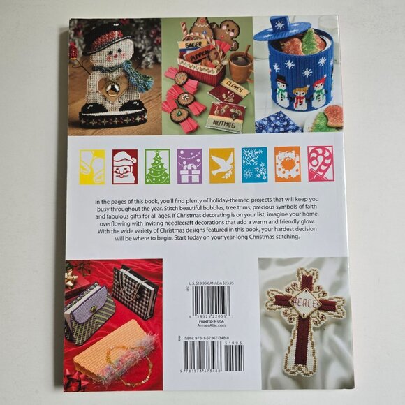Christmas Traditions in Plastic Canvas by Judy Crow 2009 Paperback - Picture 3 of 5